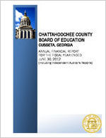 Chattahoochee County Board of Education, Cusseta, Georgia, annual financial report for the fiscal year ended June 30, 2012 (including independent auditors reports)