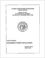 Clarke County Board of Education, Athens, Georgia, report on audit of the financial statements for the fiscal year ended June 30, 2005