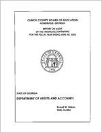 Clinch County Board of Education, Homerville, Georgia, report on audit of the financial statements for the fiscal year ended June 30, 2005
