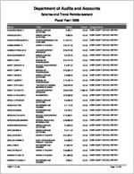 Cobb County School District report on salary and travel for the fiscal year ended June 30, 2008