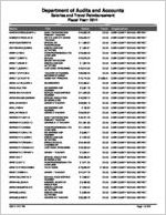 Cobb County School District report on salary and travel for the fiscal year ended June 30, 2011