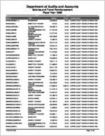 Coffee County Board of Education, Douglas, Georgia, report on salary and travel for the fiscal year ended June 30, 2009