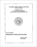 Columbia County Board of Education, Appling, Georgia, report on audit of the financial statements for the fiscal year ended June 30, 2005