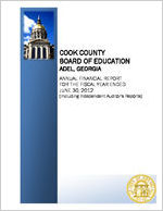 Cook County Board of Education, Adel, Georgia, annual financial report for the fiscal year ended June 30, 2012 (including independent auditor's reports)