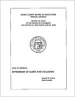 Dade County Board of Education, Trenton, Georgia, report on audit of the financial statements for the fiscal year ended June 30, 2005
