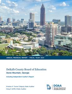 Annual financial report 2022 June 30 DeKalb County Board of Education, Stone Mountain, Georgia, including independent auditor's report
