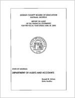 Dodge County Board of Education, Eastman, Georgia, report on audit of the financial statements for the fiscal year ended June 30, 2003