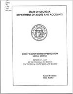 Audit report, Dooly County Board of Education, Vienna, Georgia, year ended June 30, 2000 [June 30, 2000]