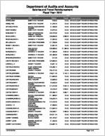 Echols County Board of Education, Statenville, Georgia, report on salary and travel for the fiscal year ended June 30, 2012