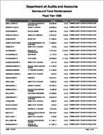 Fannin County Board of Education, Blue Ridge, Georgia, report on salary and travel for the fiscal year ended June 30, 2008