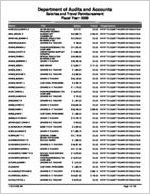 Fayette County Board of Education report on salary and travel for the fiscal year ended June 30, 2009