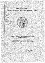 Grady County Board of Education, Cairo, Georgia, schedule of salaries and travel, year ended June 30, 2000