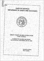 Grady County Board of Education, Cairo, Georgia, schedule of salaries and travel for the year ended June 30, 2002