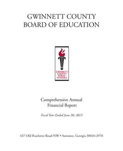 Comprehensive annual financial report, for the fiscal year ended 2015 June 30