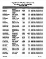 Harris County Board of Education, Hamilton, Georgia, report on salary and travel for the fiscal year ended June 30, 2009