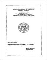 Hart County Board of Education, Hartwell, Georgia, report on audit of the financial statements for the fiscal year ended June 30, 2003