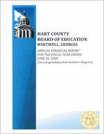 Hart County Board of Education, Hartwell, Georgia, annual financial report for the fiscal year ended June 30, 2009 (including independent auditor's reports)