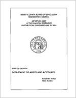 Henry County Board of Education, McDonough, Georgia, report on audit of the financial statements for the fiscal year ended June 30, 2005