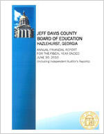 Jeff Davis County Board of Education, Hazlehurst, Georgia, annual financial report for fiscal year ended June 30, 2010 (including independent auditor's reports)