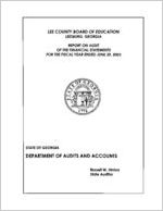 Lee County Board of Education, Leesburg, Georgia, report on audit of the financial statements for fiscal year ended June 30, 2003