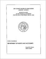 Lee County Board of Education, Leesburg, Georgia, report on audit of the financial statements for fiscal year ended June 30, 2006