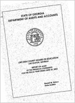 Lincoln County Board of Education, Lincolnton, Georgia, report on audit of the fiscal year ended June 30, 2002