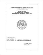 Lumpkin County Board of Education, Dahlonega, Georgia, report on audit of the financial statements for the fiscal year ended June 30, 2007