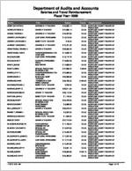 McIntosh County Board of Education, Darien, Georgia, report on salary and travel for the fiscal year ended June 30, 2009