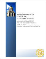 Mountain Education Center, Inc. Cleveland, Georgia, report on audit of the financial statements for the fiscal year ended June 30, 2014 [June 30, 2014]