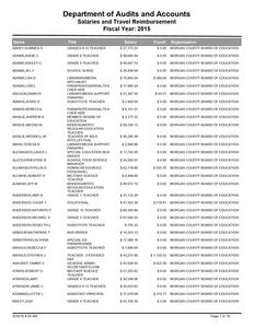 Salaries and travel reimbursement, 2015 June 30 (Morgan County Board of Education, Ga.)