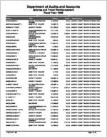 Murray County Board of Education, Chatsworth, Georgia, report on salary and travel for the fiscal year ended June 30, 2009