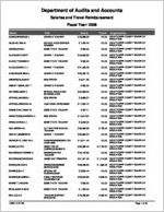 Oglethorpe County Board of Education, Lexington, Georgia, report on salary and travel for the fiscal year ended June 30, 2008