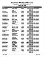 Oglethorpe County Board of Education, Lexington, Georgia, report on salary and travel for the fiscal year ended June 30, 2009