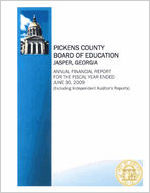 Pickens County Board of Education, Jasper, Georgia, annual financial report for the fiscal year ended June 30, 2009 (including independent auditor's reports), June 30, 2009