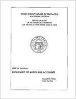 Pierce County Board of Education, Blackshear, Georgia, report on audit of the financial statements for the fiscal year ended June 30, 2006