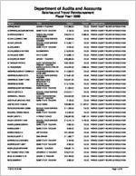 Pierce County Board of Education, Blackshear, Georgia, report on salary and travel for the fiscal year ended June 30, 2009