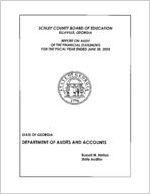 Schley County Board of Education, Ellaville, Georgia, report on audit of the financial statements for the fiscal year ended June 30, 2005