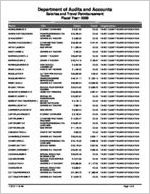 Talbot County Board of Education, Talbotton, Georgia, report on salary and travel for the fiscal year ended June 30, 2009
