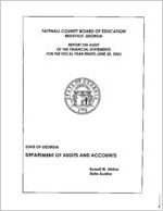 Tattnall County Board of Education, Reidsville, Georgia, report on audit of the financial statements for the fiscal year ended June 30, 2003