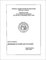 Tattnall County Board of Education, Reidsville, Georgia, report on audit of the financial statements for the fiscal year ended June 30, 2004