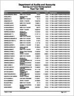 Tattnall County Board of Education, Reidsville, Georgia, report on salary and travel for the fiscal year ended June 30, 2009