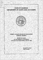 Terrell County Board of Education, Dawson, Georgia, report on audit of the financial statements for the fiscal year ended June 30, 2002