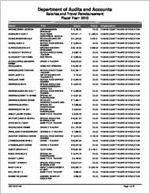 Thomas County Board of Education, Thomasville, Georgia, report on salary and travel for the fiscal year ended June 30, 2013