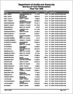 Tift County Board of Education, Tifton, Georgia, report on salary and travel for the fiscal year ended June 30, 2009