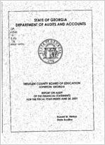 Treutlen County Board of Education, Soperton, Georgia, report on audit of the financial statements for the fiscal year ended June 30, 2001