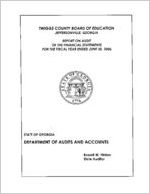 Twiggs County Board of Education, Jeffersonville, Georgia, report on audit of the financial statements for the fiscal year ended June 30, 2006