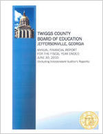 Twiggs County Board of Education, Jeffersonville, Georgia, annual financial report for the fiscal year ended June 30, 2010 (including independent auditor's reports)