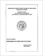 Thomaston-Upson County Board of Education, Thomaston, Georgia, report on audit of the financial statements for the fiscal year ended June 30, 2005
