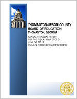 Thomaston-Upson County Board of Education, Thomaston, Georgia, annual financial report for the fiscal year ended June 30, 2012 (including independent auditor's reports)