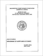 Washington County Board of Education, Sandersville, Georgia, report on audit of the financial statements for the fiscal year ended June 30, 2003